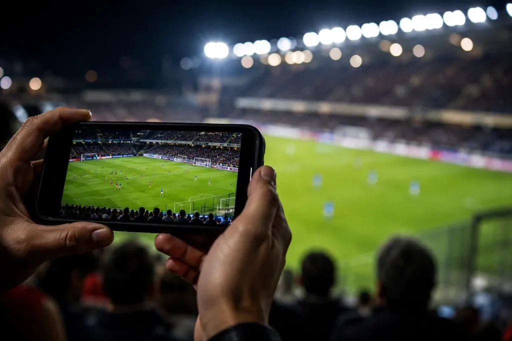 livescores Watching the match up close